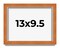9.5x13 Classic Picture Frame with UV-Resistant Acrylic & Acid Free Backing, Available in 4 Finishes - Black, Brown, Gold, and Silver